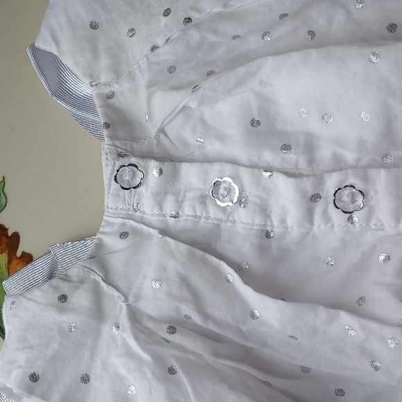 Silver and White 🤍 Lovely Girls Dress - Picture 6 of 6